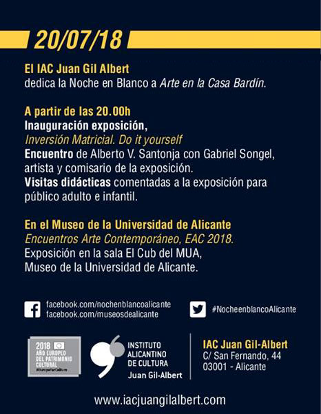 The Alicante Cultural Institute Juan Gil Albert and The Museum of the University of Alicante (MUA)