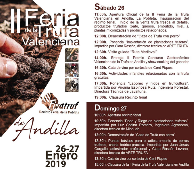 Feria Valenciana de la Trufa 2019: programme