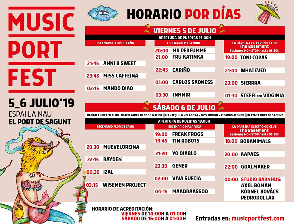 Music Port Fest 2019: programa