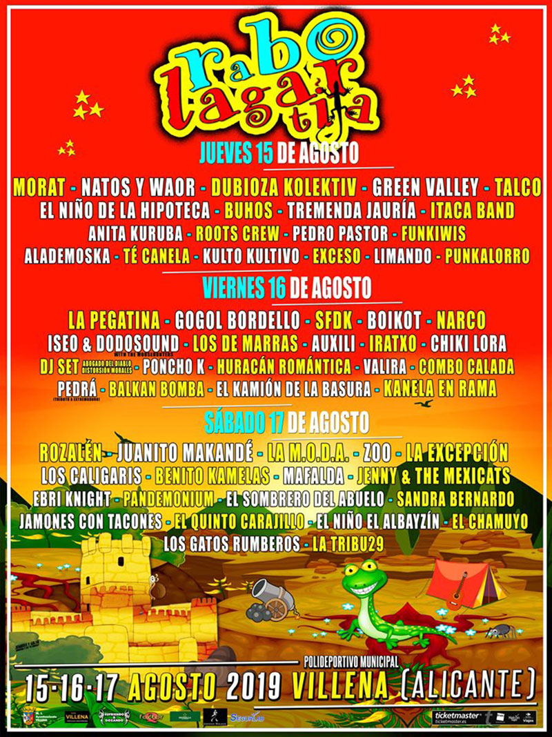 Rabolagartija Festival 2019: programme