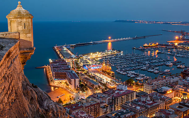 Vistas Castillo Santa Bárbara Alicante