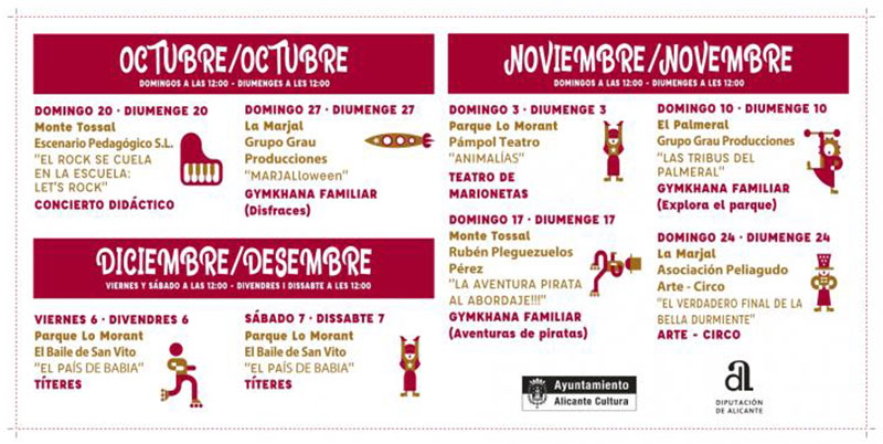 Otoño en los parques 2019: programa