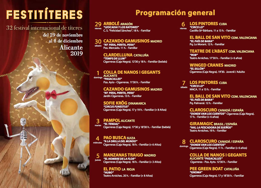 Festitíteres 2019: programa