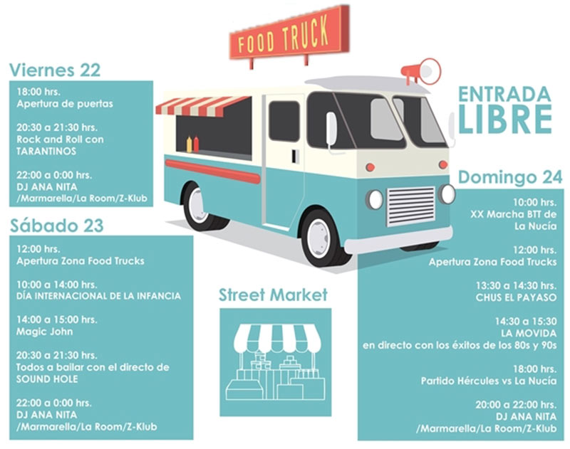 La Nucía Food Truck Festival 2019: programa