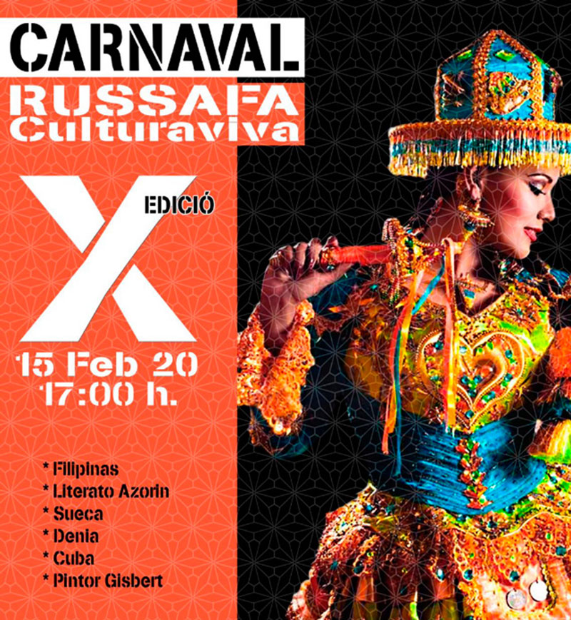 Carnaval 2020: programa Russafa (Valencia)