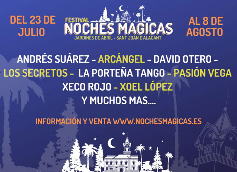 Festival Noches Mágicas 2020: programa