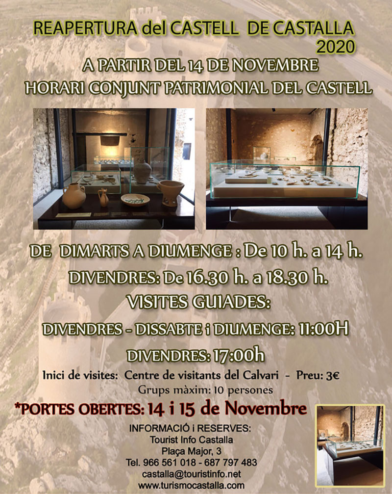 Visita guiada al Castillo de Castalla: horarios