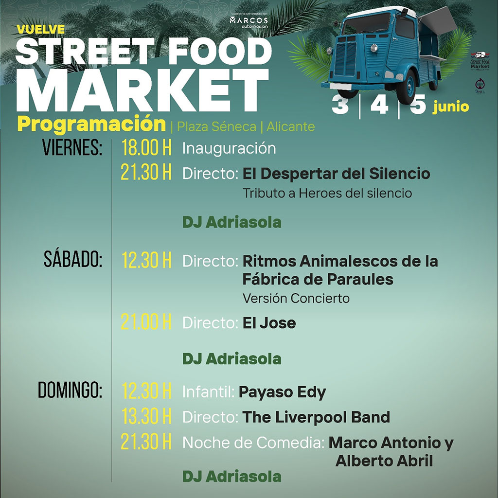 Alacant Street Food Market 2022: cartel
